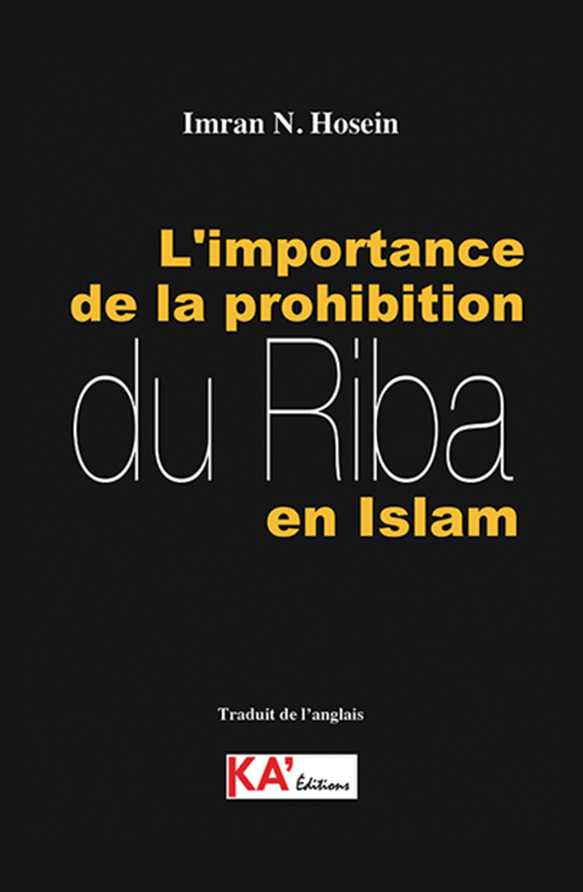L’importance-de-la-prohibition-du-Riba-en-Islam FR Couverture KA Editions